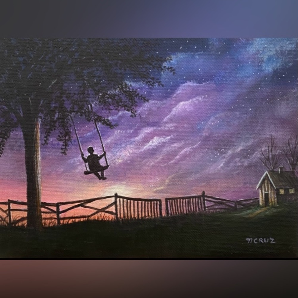 Hand Crafted Art Print- “Evening Skies”